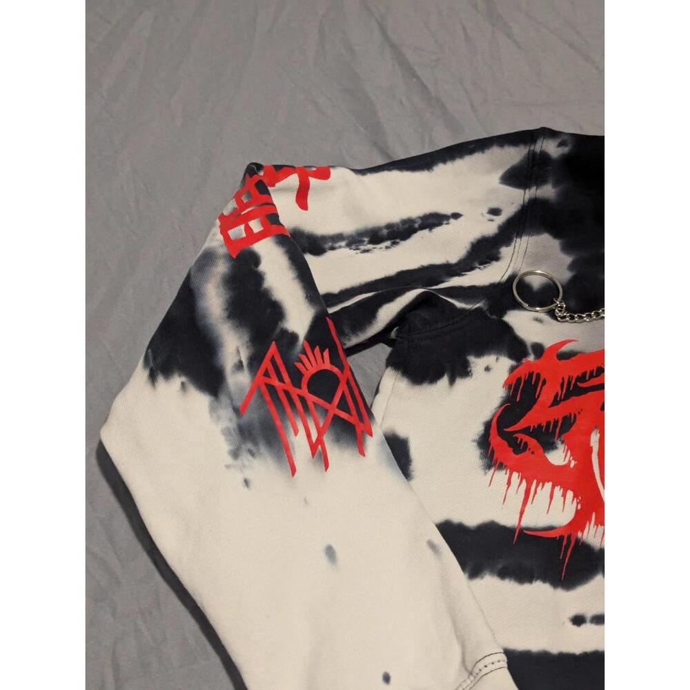 Shibori Threads Sleep Token V2.0 Hoodie Sz S Rock Band Hoodie Even in Arcadia - Picture 4 of 9